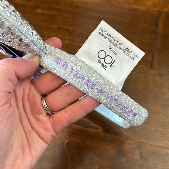 Disney Silver and Purple Minnie Mouse Ears Headband - Picture 5 of 5